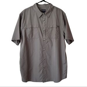 3/$20💥 Smiths Workwear Button Down Shirt Ripstop Collared‎ Short Sleeve Utility